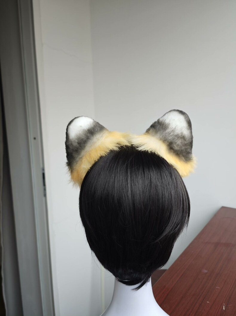 Handmade Tiger Ears Headband – Realistic Faux Fur Cosplay - Image 6