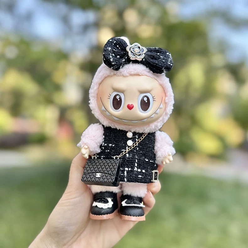 Labubu Doll Outfit Set - 3 Stylish Color Variations, Plush & Durable with Metallic Accents for Collectors & Play - Image 1