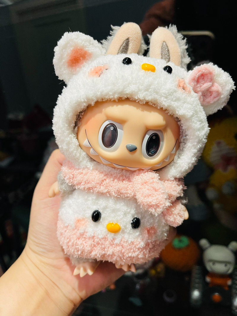 Adorable Labubu Hello Kitty Outfit – Premium Collectible Doll Clothes for Display & Play - Image 1