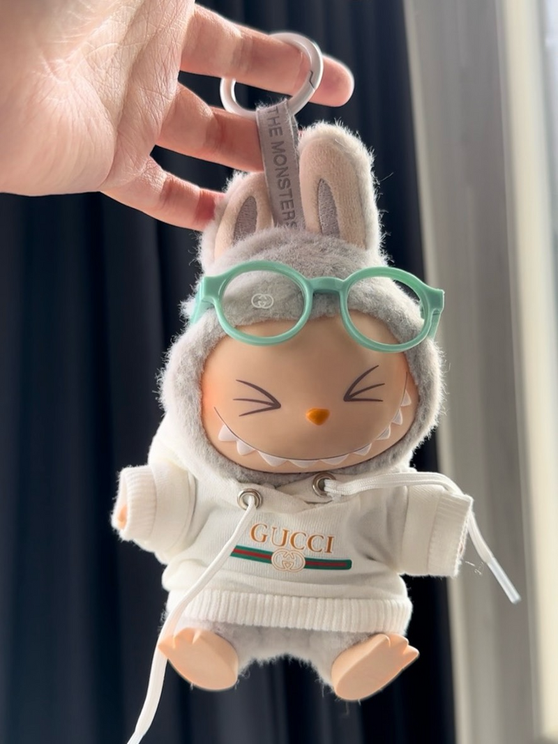 Stylish LABUBU Doll Hoodie & Sunglasses Set – Designer-Inspired, Vibrant Colors, Durable & Playful Fashion Ensemble - Image 1