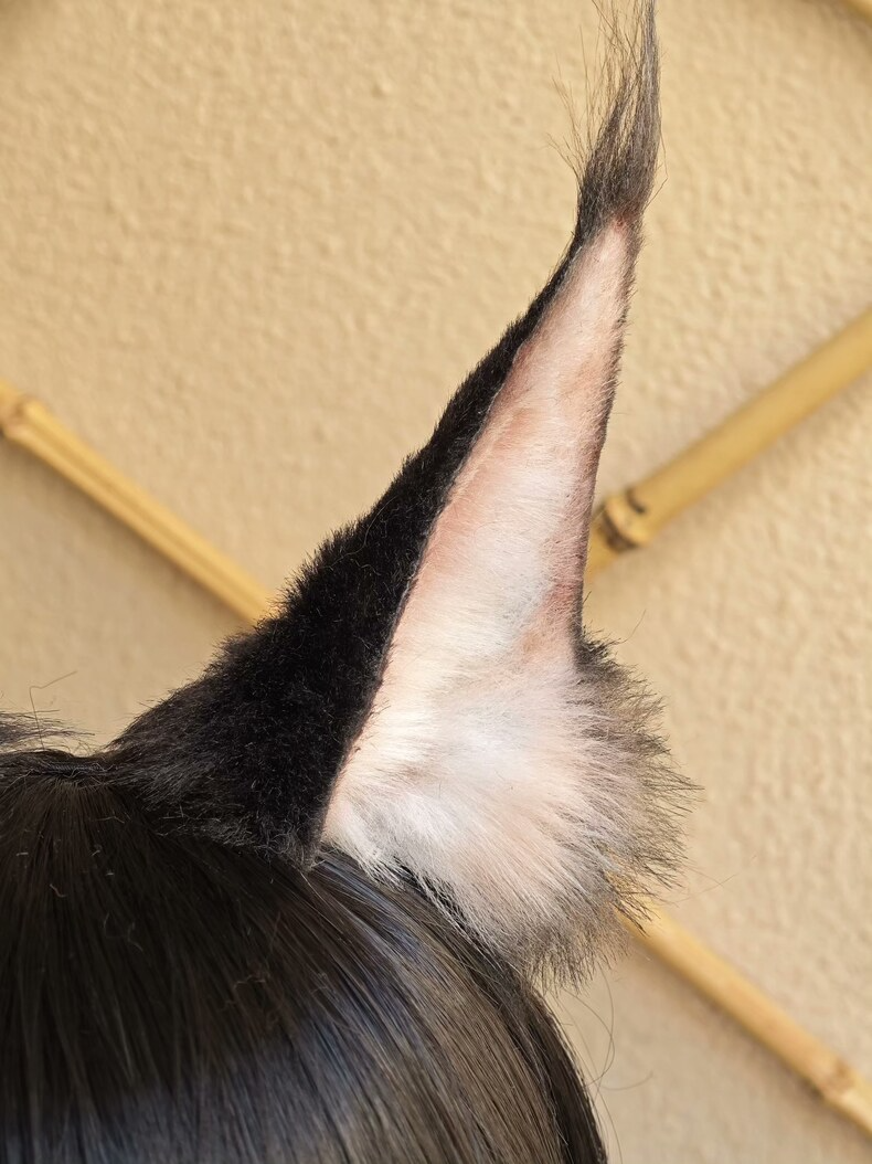 Lifelike Serval Ears – Premium Handmade Cosplay Accessory - Image 2
