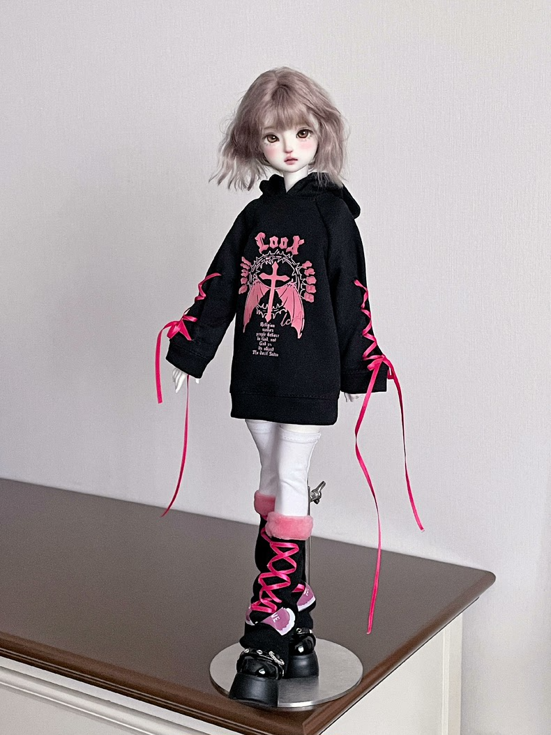 Stylish Cozy BJD 1/4 Hoodie Outfit with Leg Warmers & Socks - Multiple Colors! - Image 4