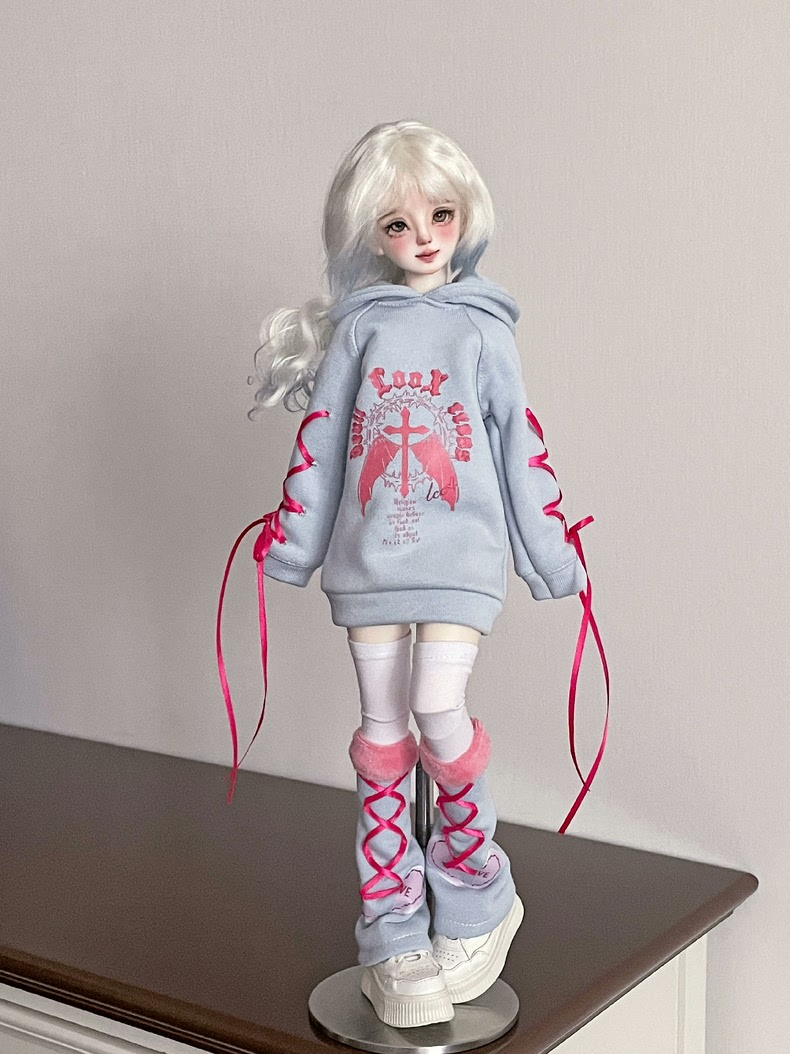 Stylish Cozy BJD 1/4 Hoodie Outfit with Leg Warmers & Socks - Multiple Colors! - Image 5