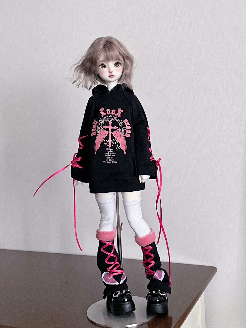 Stylish Cozy BJD 1/4 Hoodie Outfit with Leg Warmers & Socks - Multiple Colors! - Image 7
