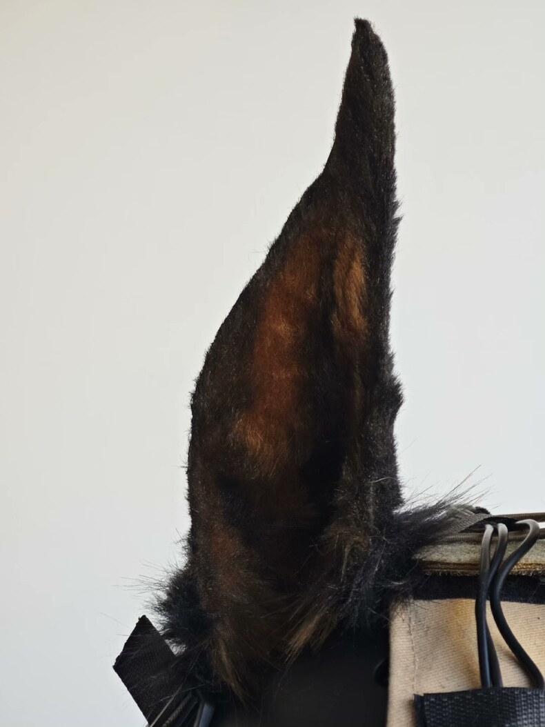 Realistic Doberman Plush Ears for Cosplay & Costumes - Image 2