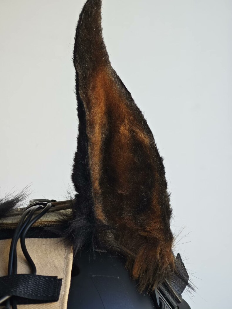 Realistic Doberman Plush Ears for Cosplay & Costumes - Image 3