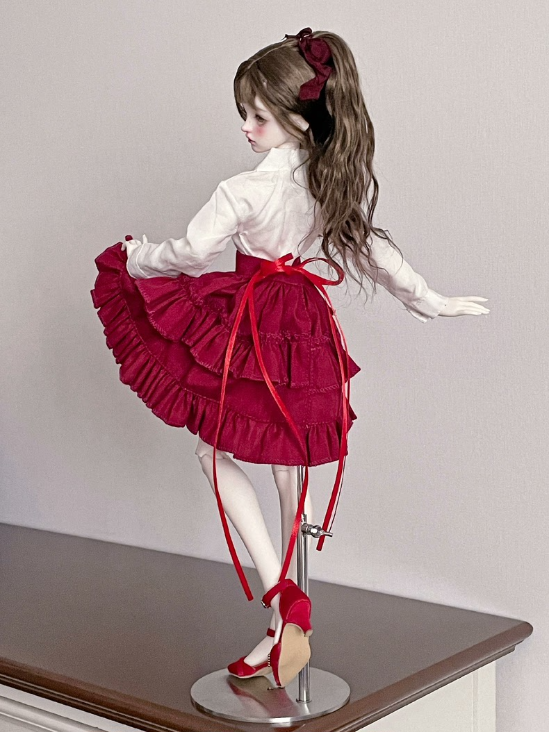 Charming BJD 1/4 Outfit: Elegant Shirt & Layered Skirt for Doll Enthusiasts - Image 6