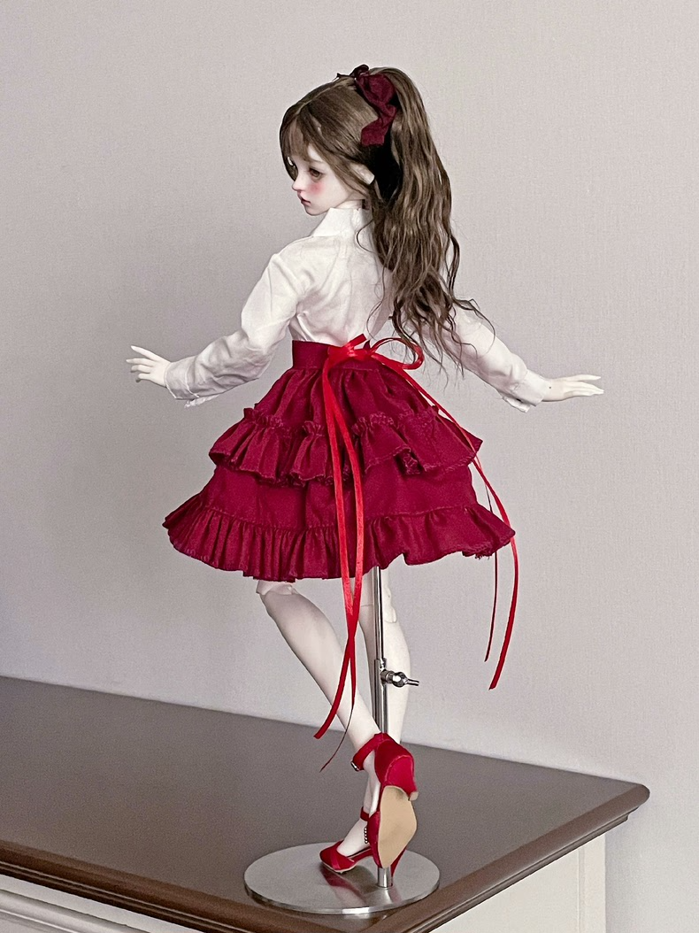 Charming BJD 1/4 Outfit: Elegant Shirt & Layered Skirt for Doll Enthusiasts - Image 9