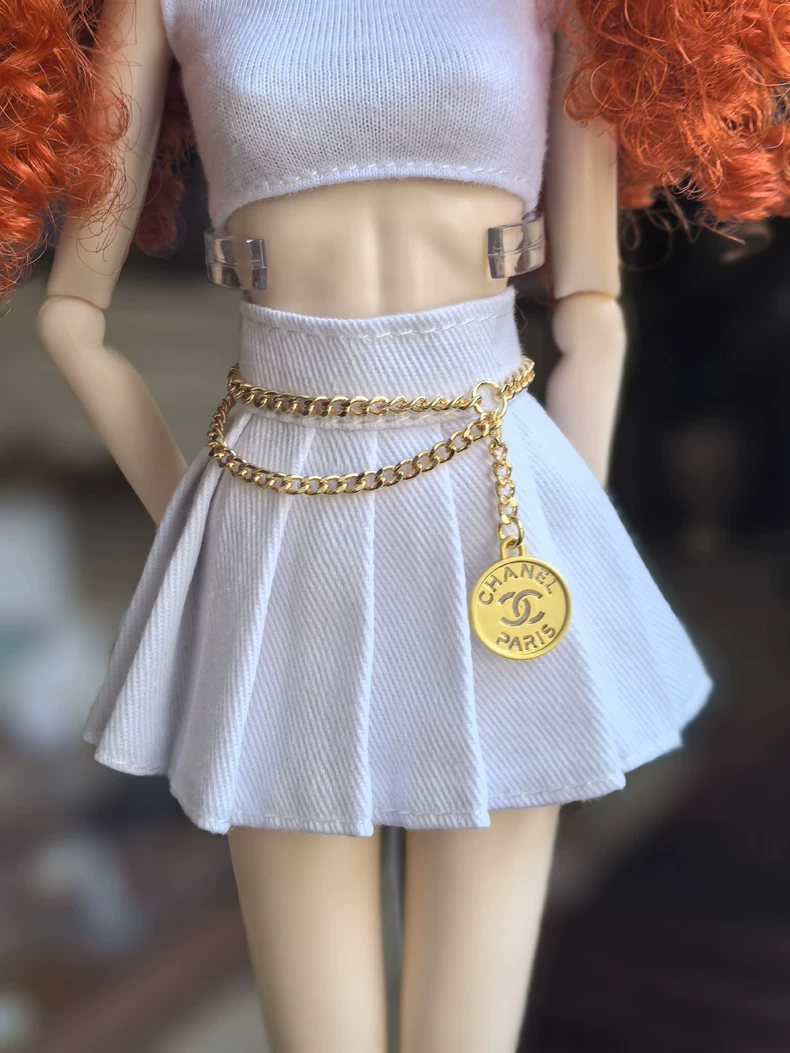 Luxury Gold Chain Belt & Accessory Set for 1/6 Scale Dolls – Elegant & Sophisticated - Image 2