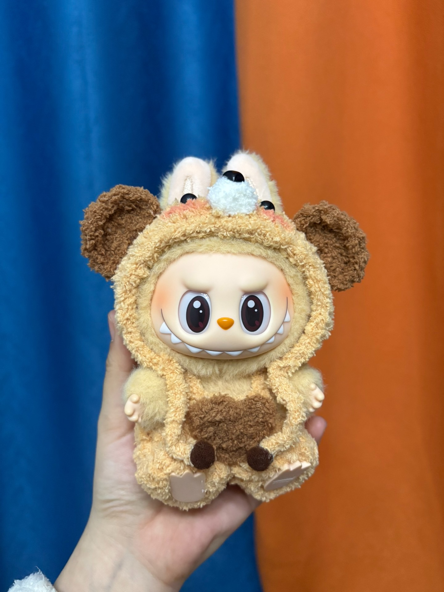 Cozy Plush Bear Outfit for Collectible Dolls – Soft, Durable & Adorable Design - Image 1
