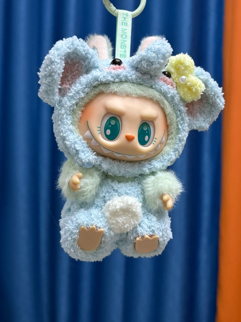Whimsical Labubu Doll Outfit: Plush Pastel Animal-Inspired Ensemble for Collectors & Play - Image 5