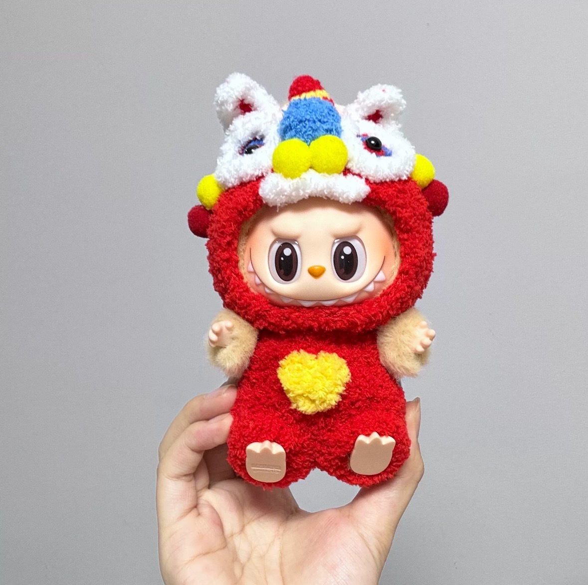Festive Labubu Lion Dance Outfit – Vibrant Plush Costume for Collectors - Image 3