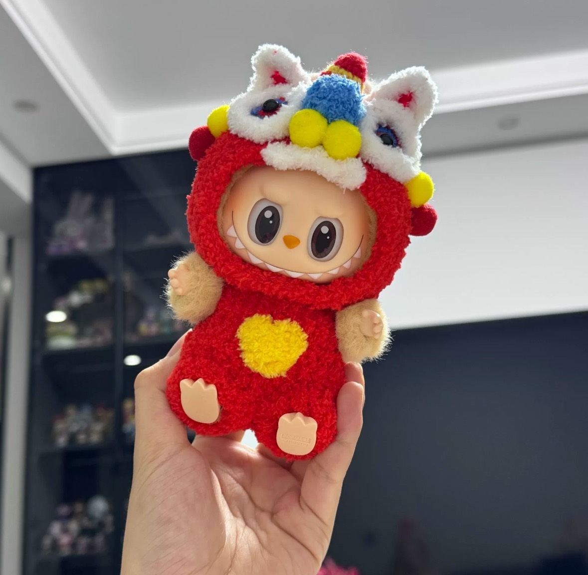 Festive Labubu Lion Dance Outfit – Vibrant Plush Costume for Collectors - Image 4