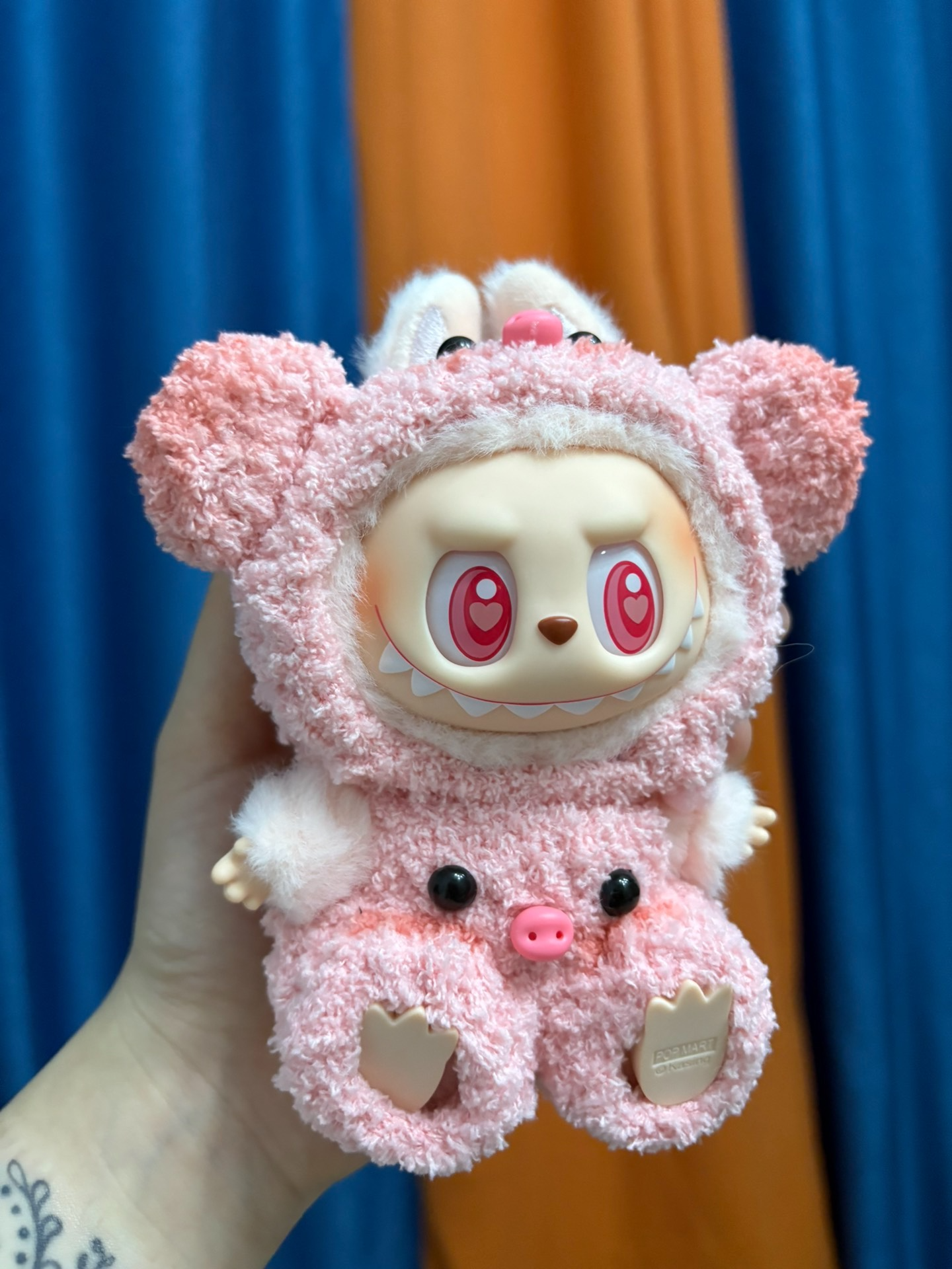 Adorable Pink Piggy Labubu Doll Outfit – Custom Soft & Feminine Costume - Image 1