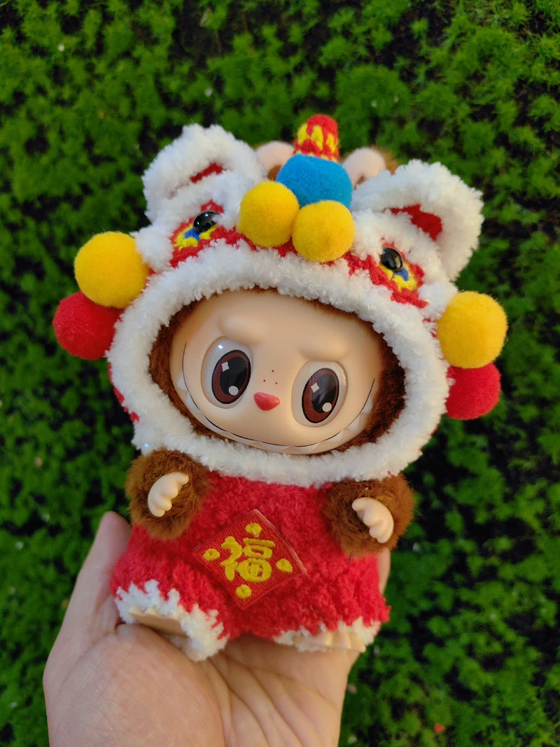 Vibrant Labubu Lion Dance Outfits – Festive Plush Costumes for Play & Display - Image 2