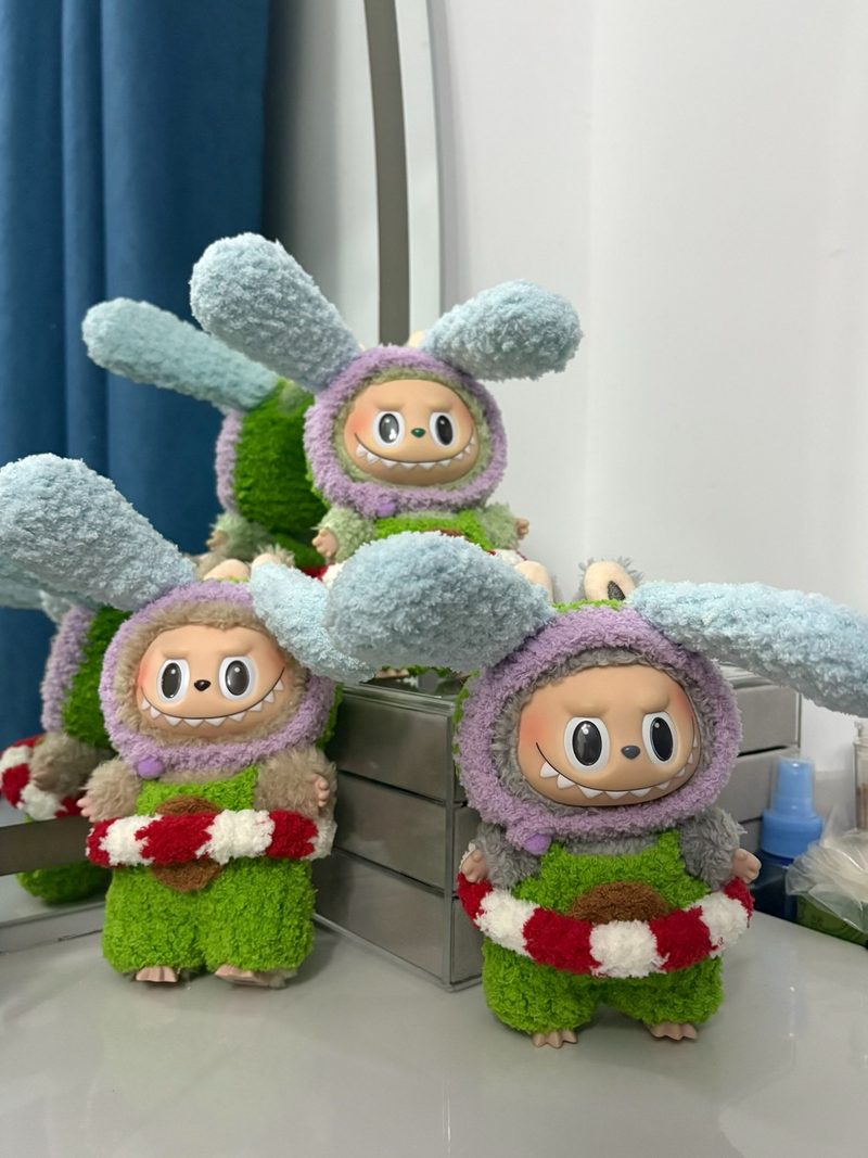 Whimsical LABUBU Doll Outfit – Playful Bunny Hat & Vibrant Customizable Style - Image 3