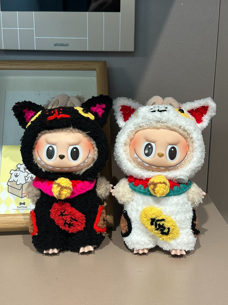 Handmade LABUBU Knitwear Set: Custom Hat, Scarf & Suit for Collectible Dolls – Vibrant & Durable - Image 2