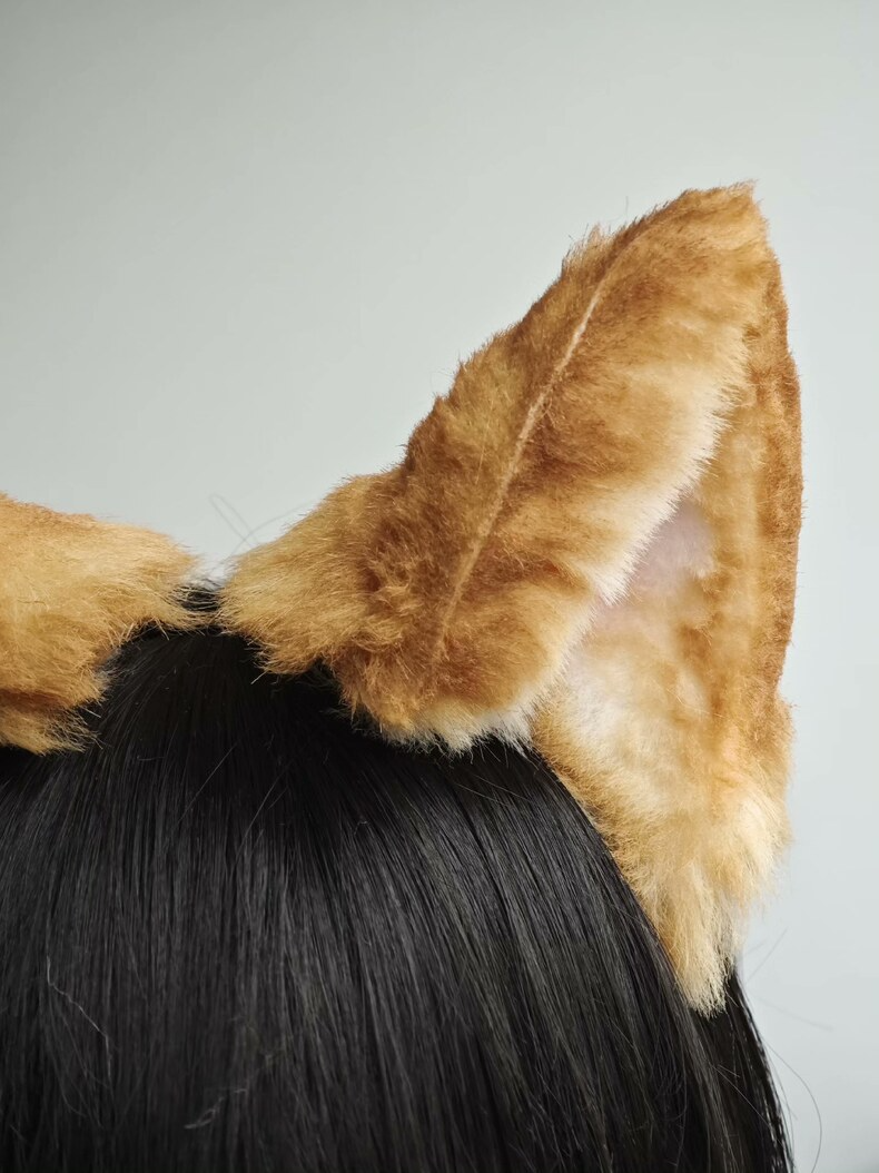 Handmade Shiba Inu Plush Ears for Cosplay & Fashion - Image 2