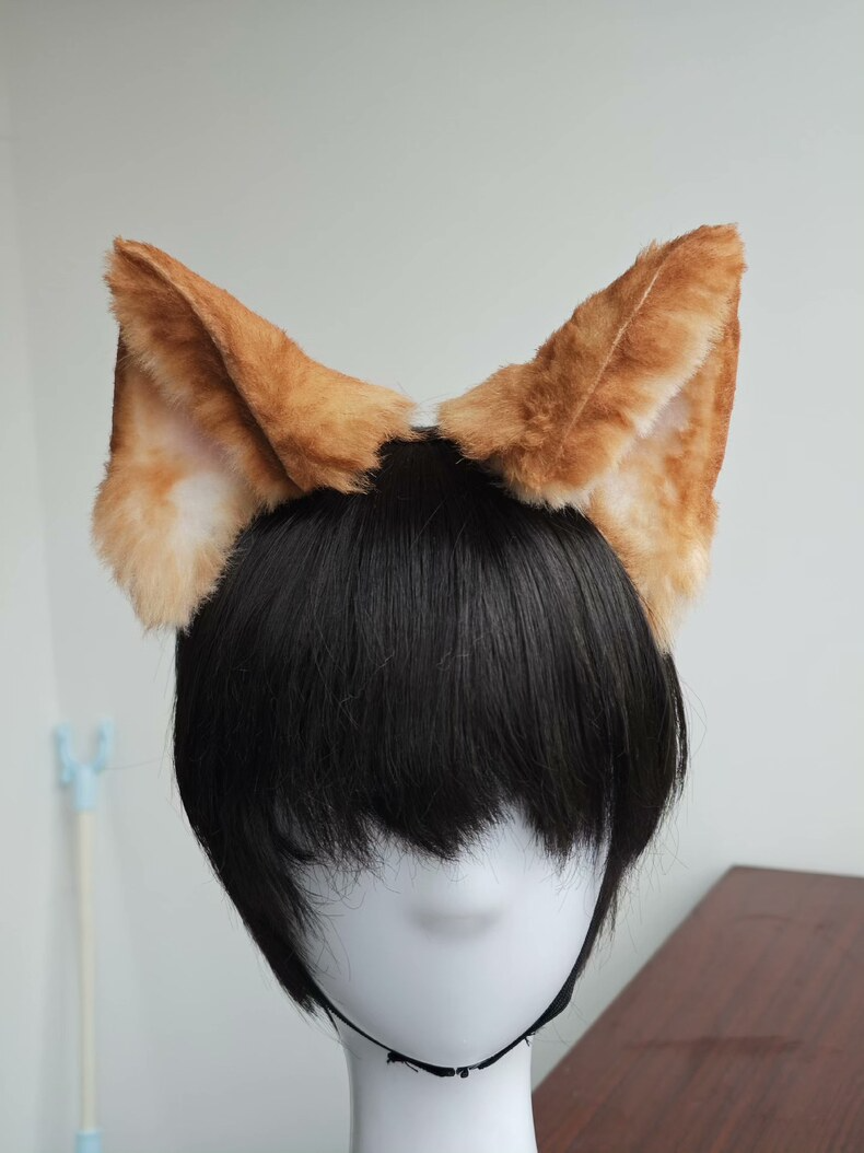 Handmade Shiba Inu Plush Ears for Cosplay & Fashion - Image 3