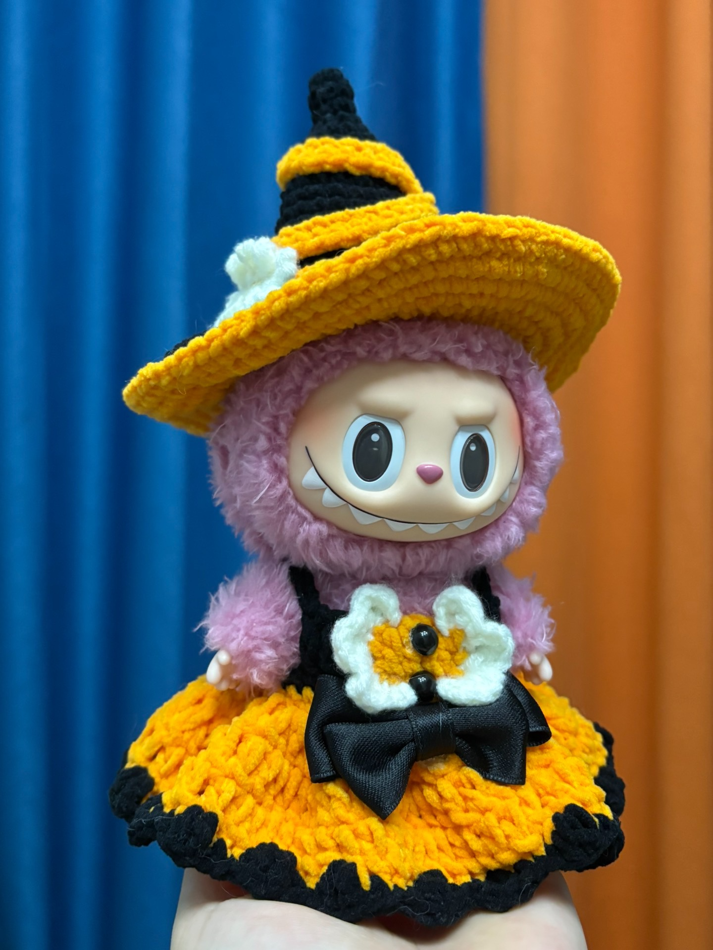 Enchanting Labubu Pumpkin Witch Outfit – Perfect Halloween Doll Customization - Image 6