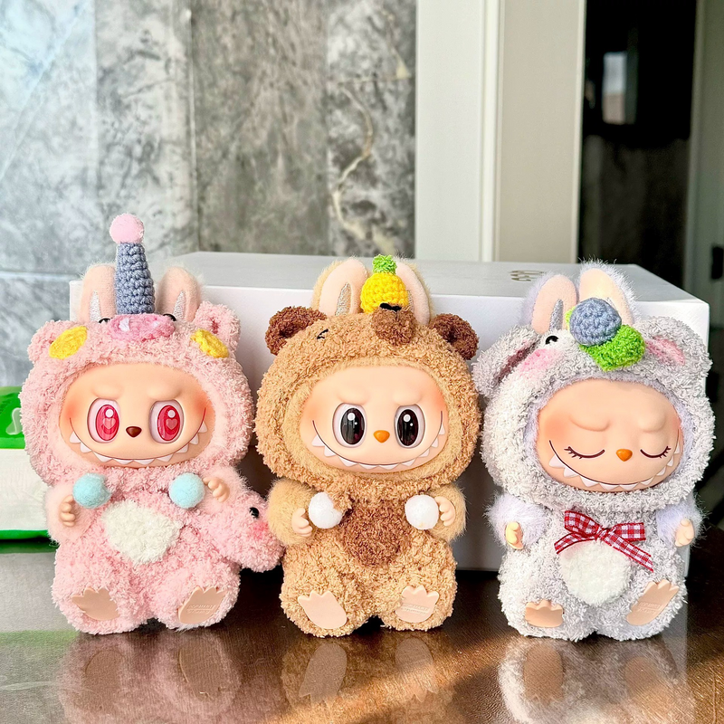 Adorable LABUBU Doll Outfit – Plush Animal Costume with Playful Hats, Fuzzy & Vibrant Colors - Image 2