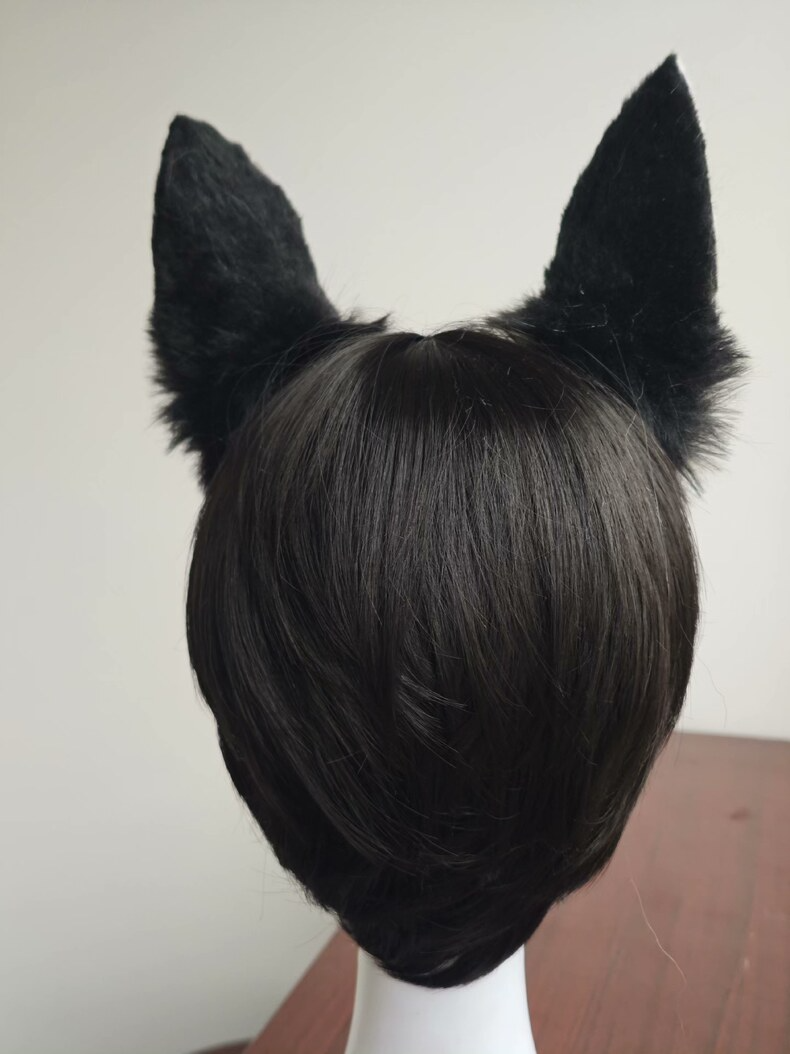 Luna-Inspired Anime Cat Ears - Faux Fur Cosplay Accessory - Image 5