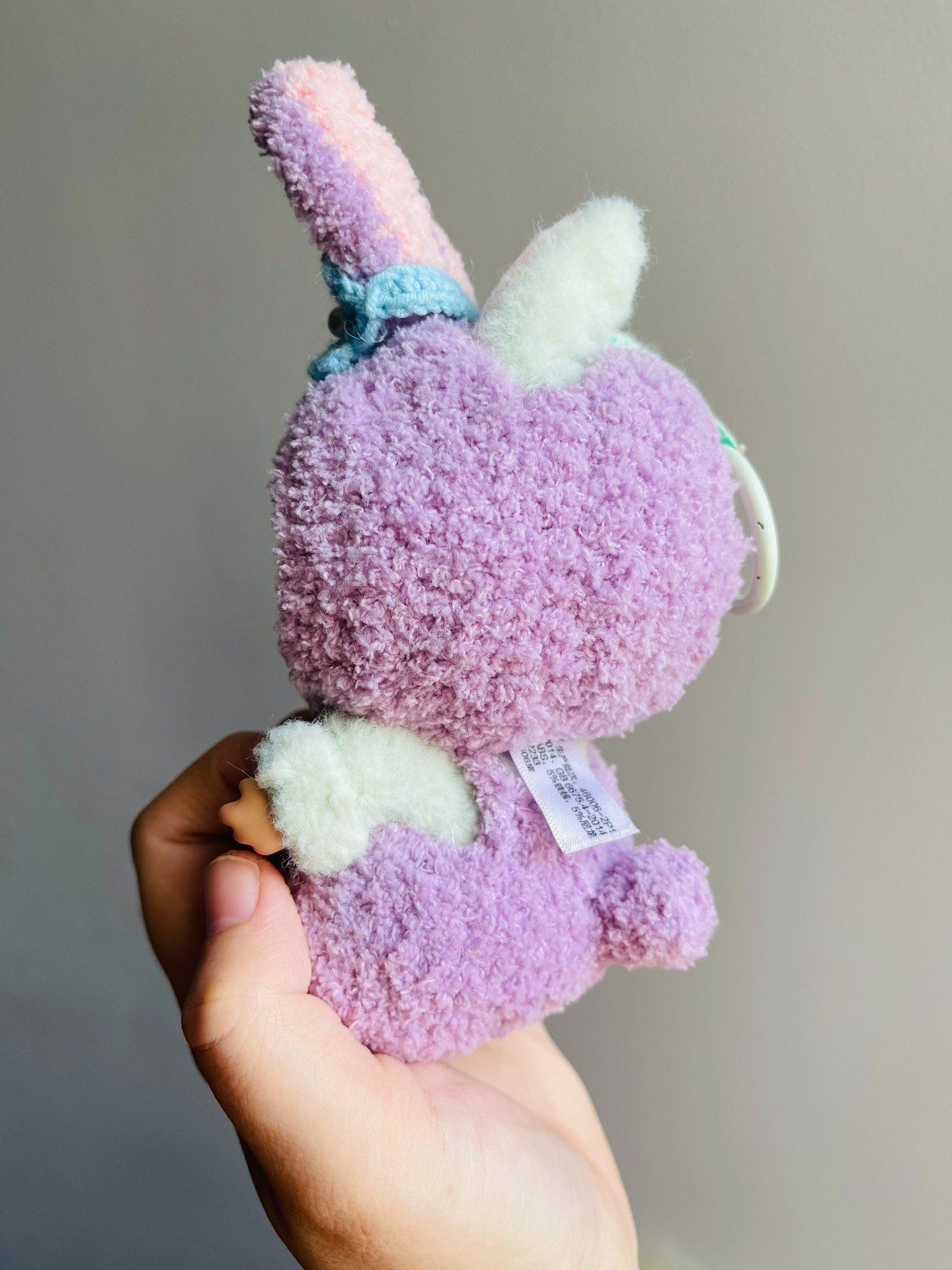 Adorable Disney Star-Lou Plush Outfit for Labubu Dolls – Purple Bunny Hood & Tail - Image 2