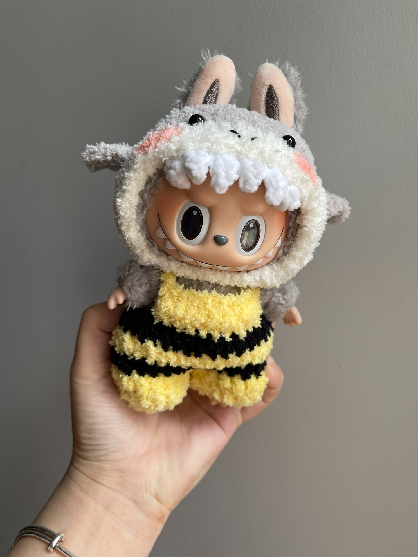 Whimsical Shark & Bee Plush Outfit – Vibrant, Playful, & Collectible - Image 1