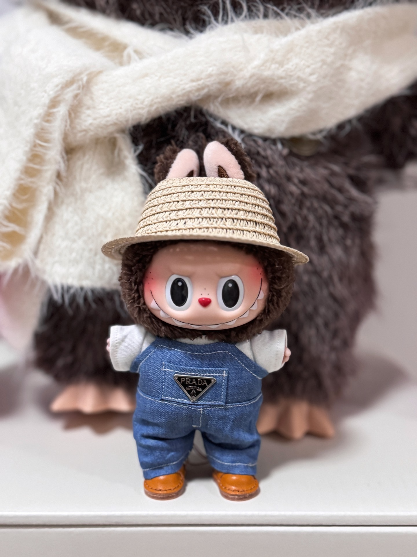 Stylish Labubu Doll Denim Jumpsuit Outfit – Premium Collectible Fashion Set - Image 2