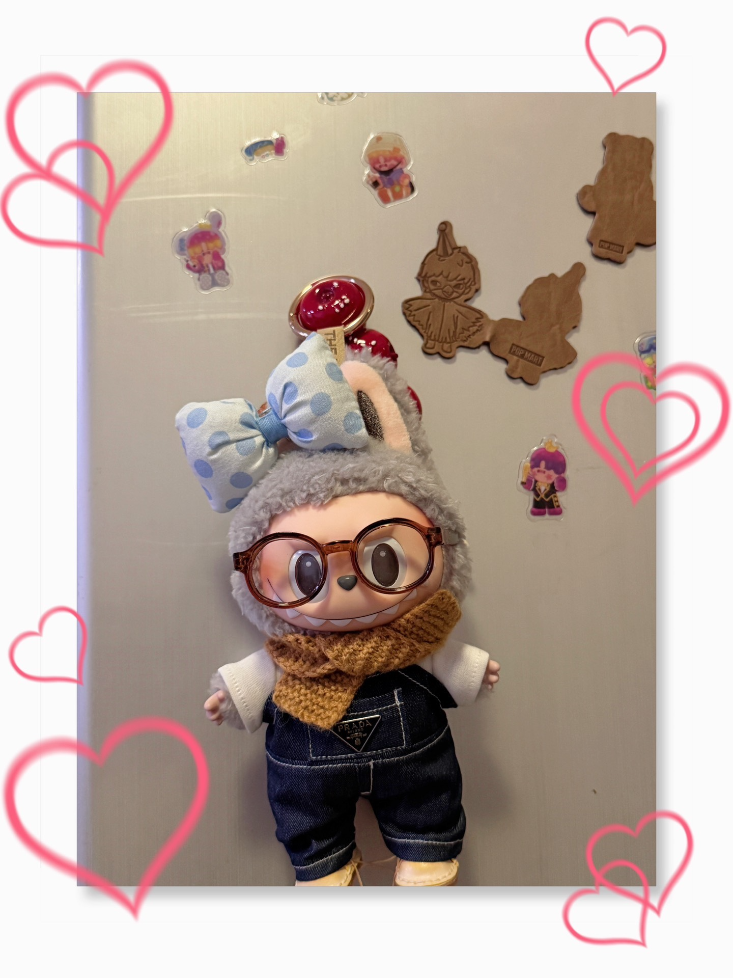 Stylish Labubu Doll Denim Jumpsuit Outfit – Premium Collectible Fashion Set - Image 4