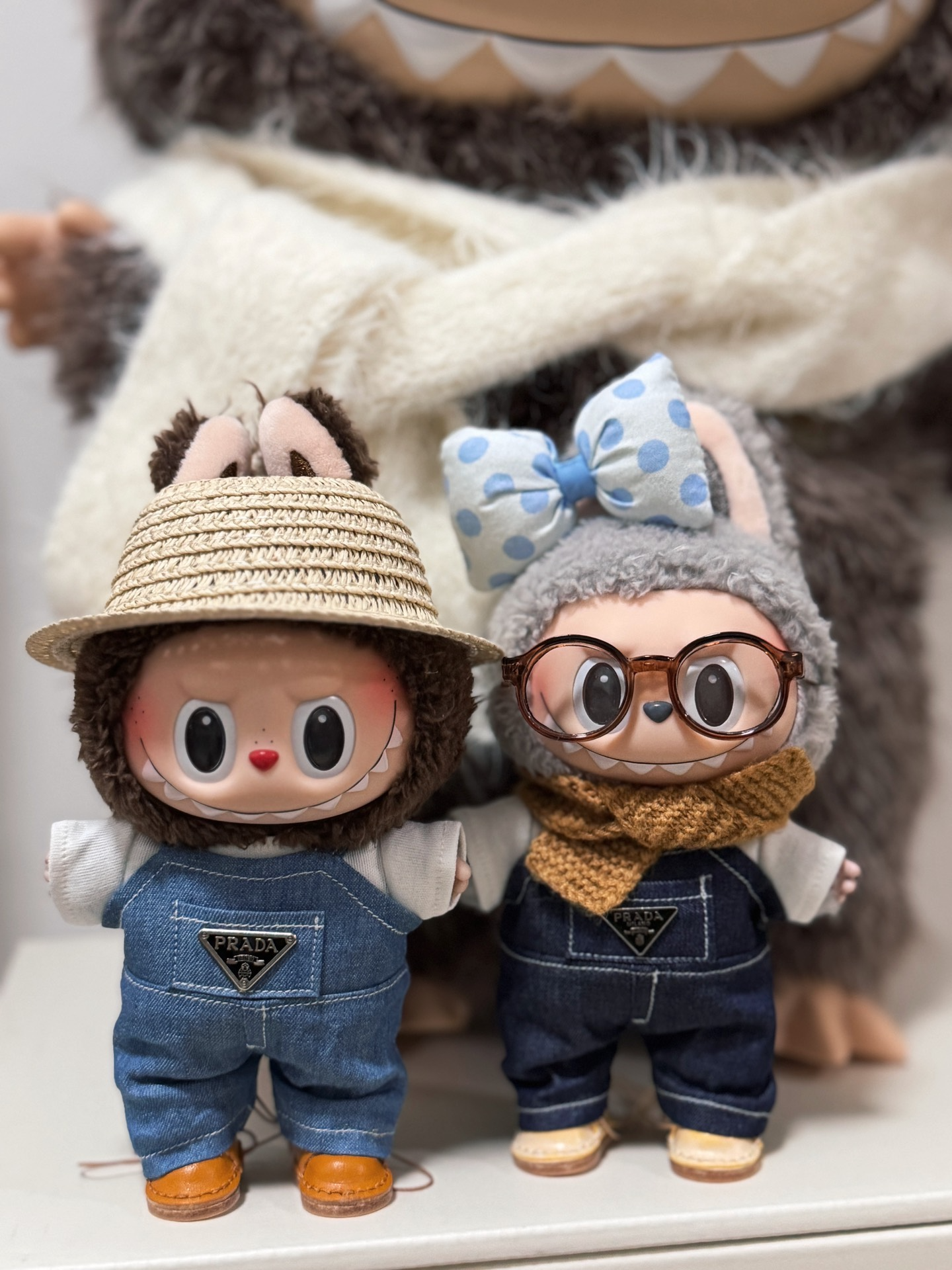 Stylish Labubu Doll Denim Jumpsuit Outfit – Premium Collectible Fashion Set - Image 6