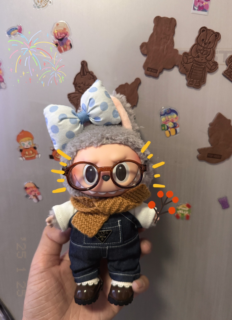 Stylish Labubu Doll Denim Jumpsuit Outfit – Premium Collectible Fashion Set - Image 7