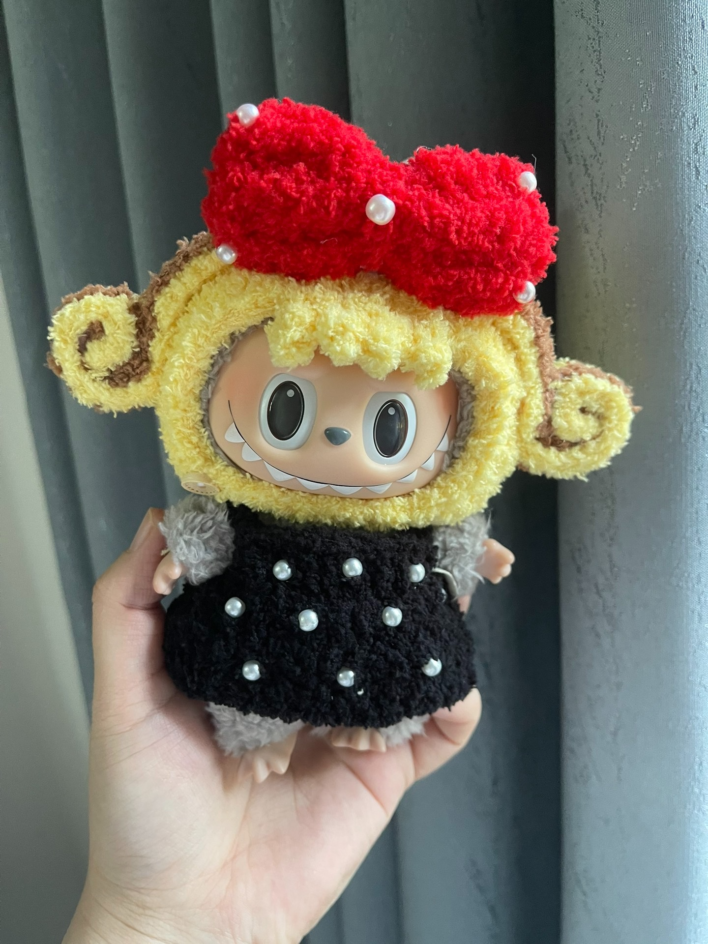 Whimsical Labubu Doll Outfit – 2nd Gen Social Gathering Apparel, Plush & Elegant - Image 1