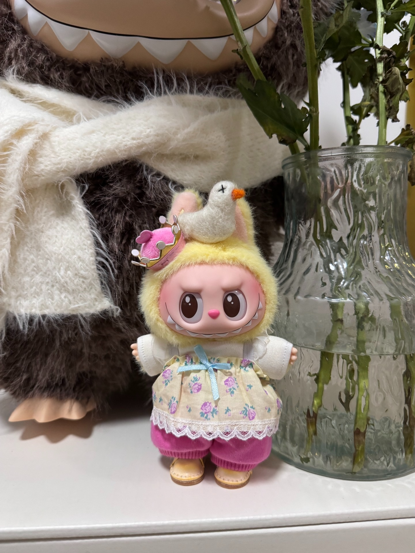 Charming Labubu Chess Queen Doll Outfit – Soft, Vibrant & Handmade with Cute Duck Accessory - Image 2