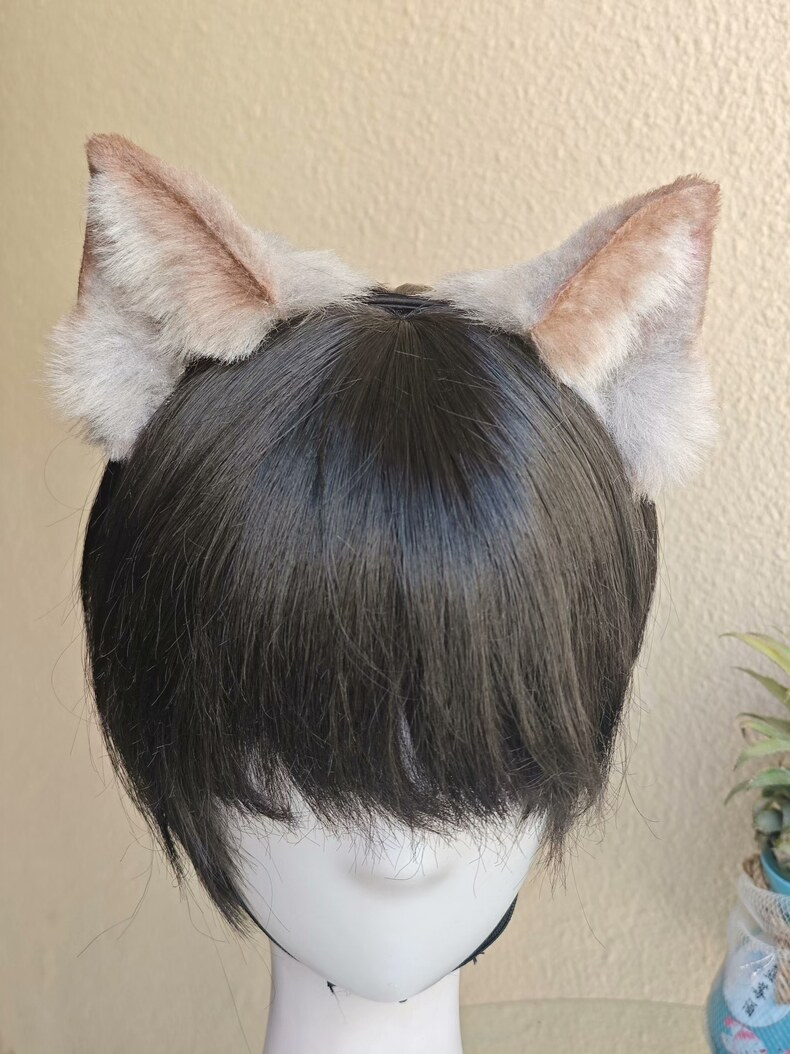 Handmade Realistic Ragdoll Cat Ears – Plush & Adjustable - Image 1