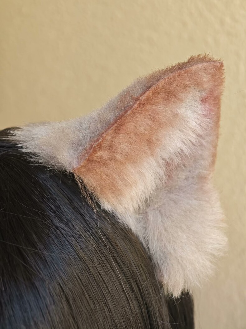 Handmade Realistic Ragdoll Cat Ears – Plush & Adjustable - Image 2