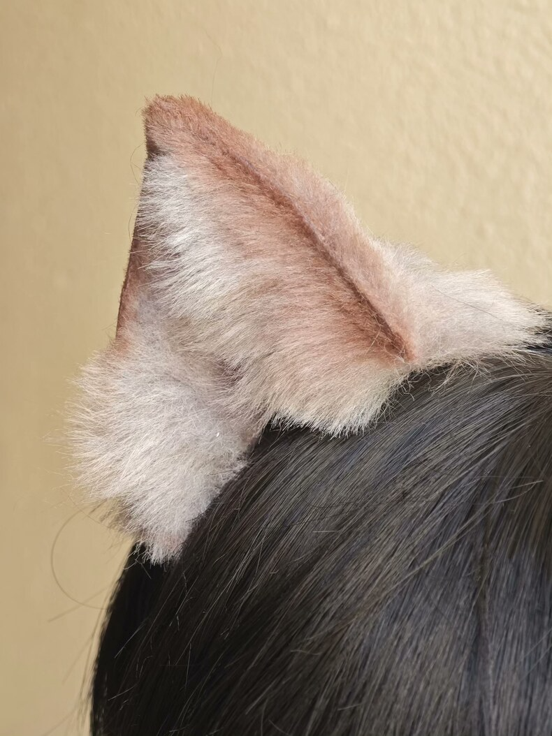 Handmade Realistic Ragdoll Cat Ears – Plush & Adjustable - Image 3