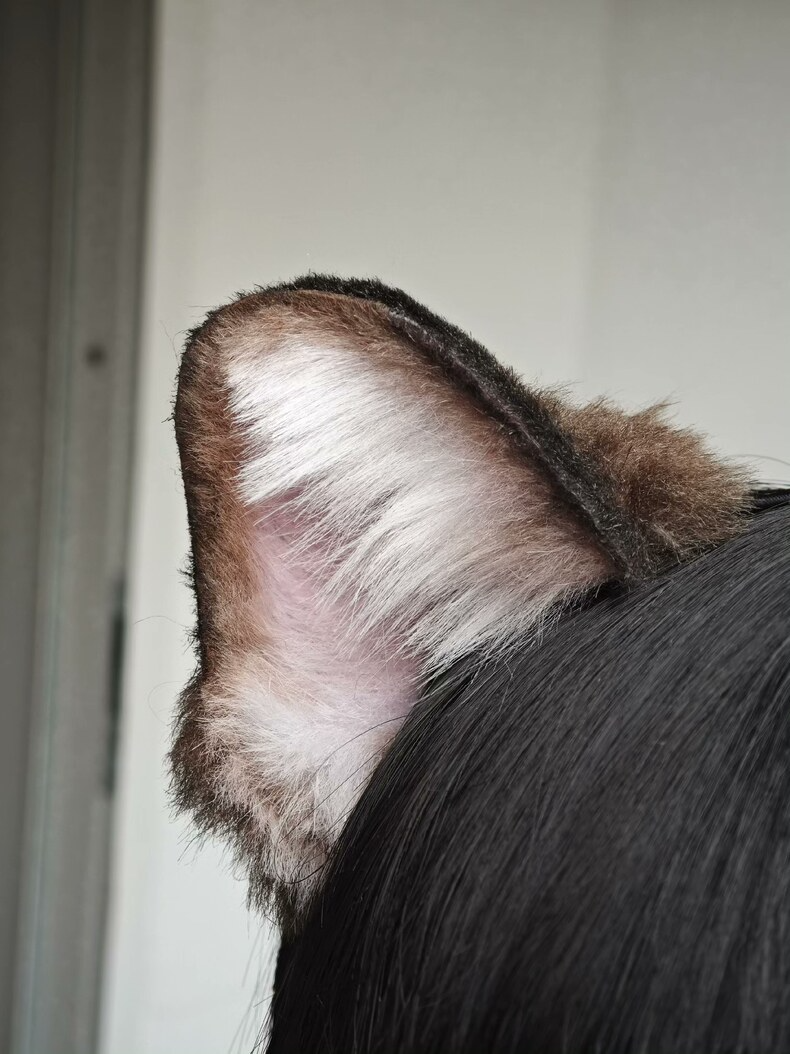 Handmade Tiger Ears Headband – Faux Fur Cosplay Accessory - Image 2