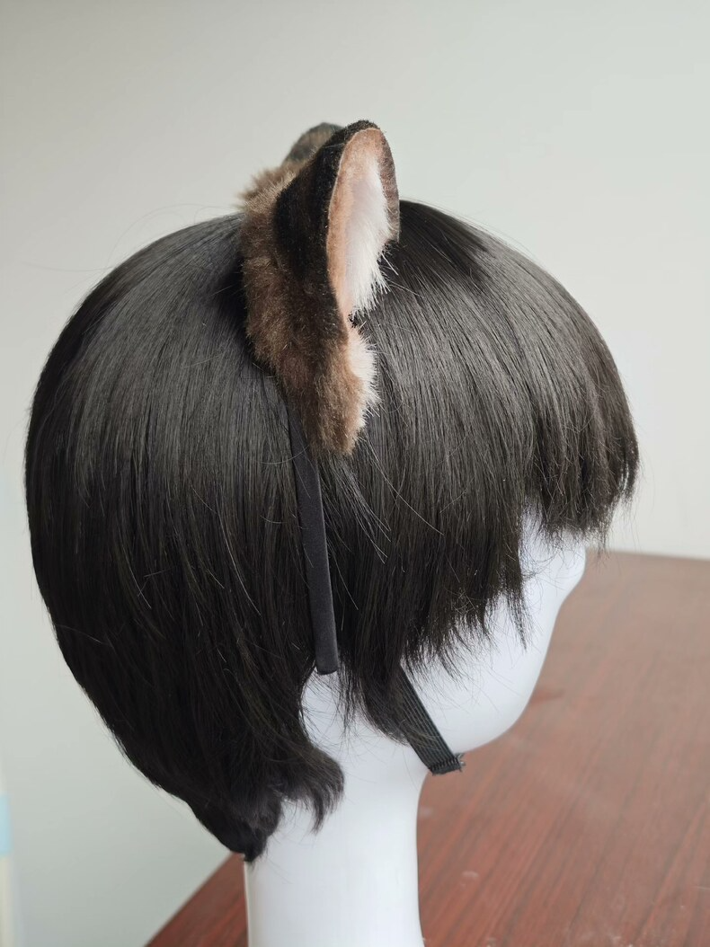 Handmade Tiger Ears Headband – Faux Fur Cosplay Accessory - Image 4