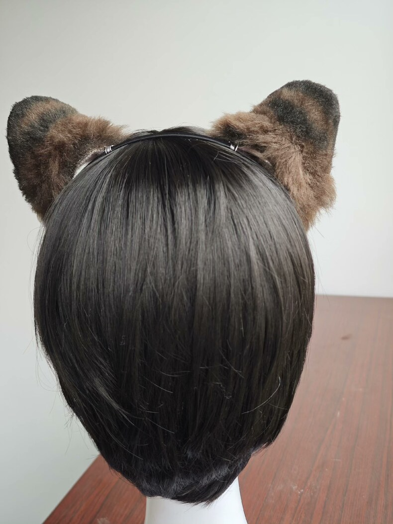 Handmade Tiger Ears Headband – Faux Fur Cosplay Accessory - Image 5