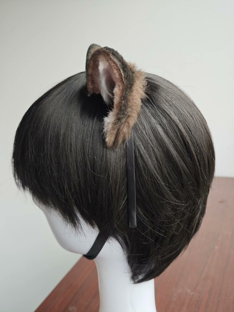 Handmade Tiger Ears Headband – Faux Fur Cosplay Accessory - Image 6