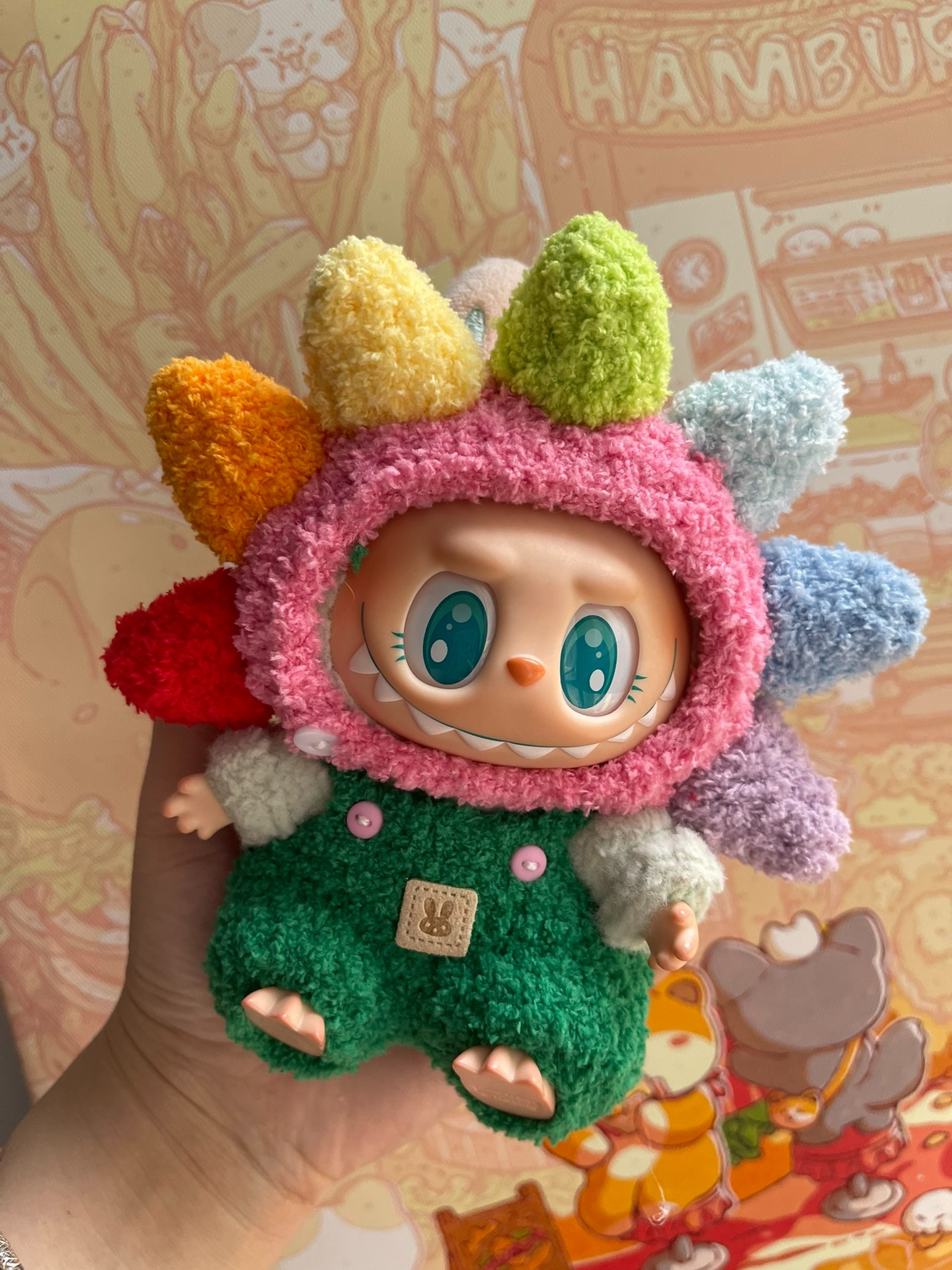 Whimsical Sunflower LABUBU Outfit – Vibrant, Playful & Collectible Doll Attire - Image 1