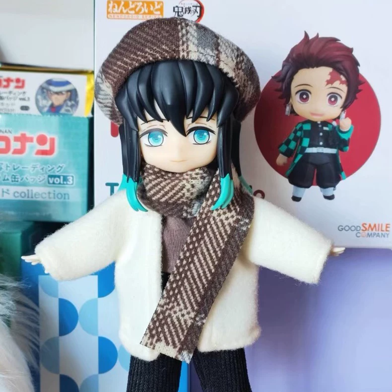 Stylish OB11 Doll Outfit Set – Premium Fleece Coat, Scarf & Hat for 12-Inch Dolls – Elegant & Durable - Image 2