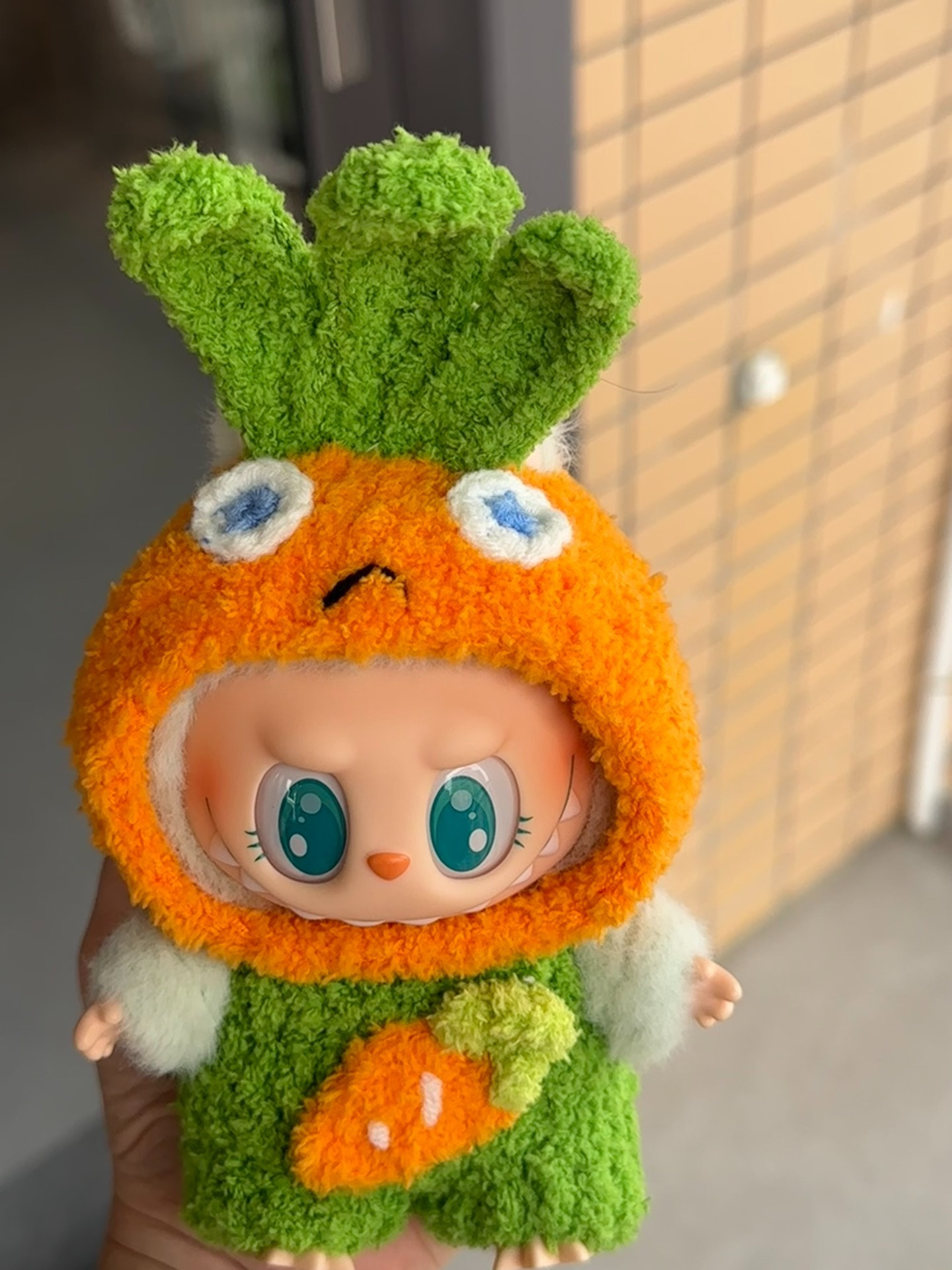 Whimsical LABUBU Carrot Costume – Soft Plush Kawaii Doll Outfit for Play & Collectors - Image 4