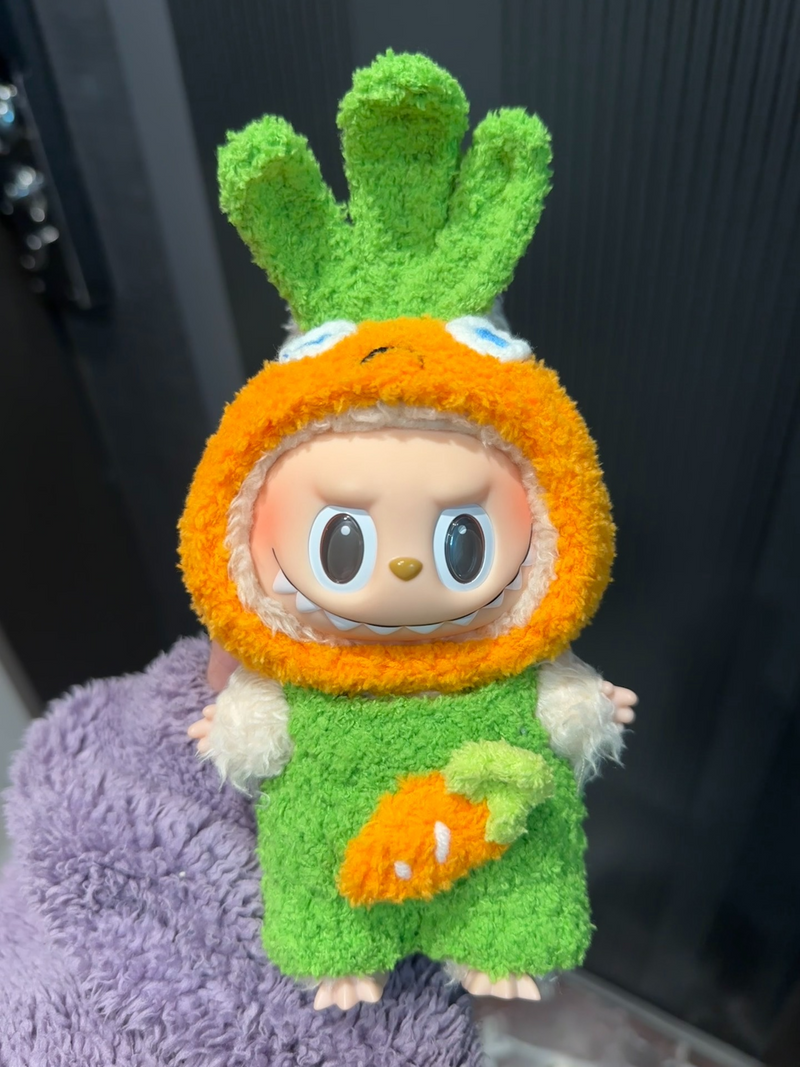 Whimsical LABUBU Carrot Costume – Soft Plush Kawaii Doll Outfit for Play & Collectors - Image 5
