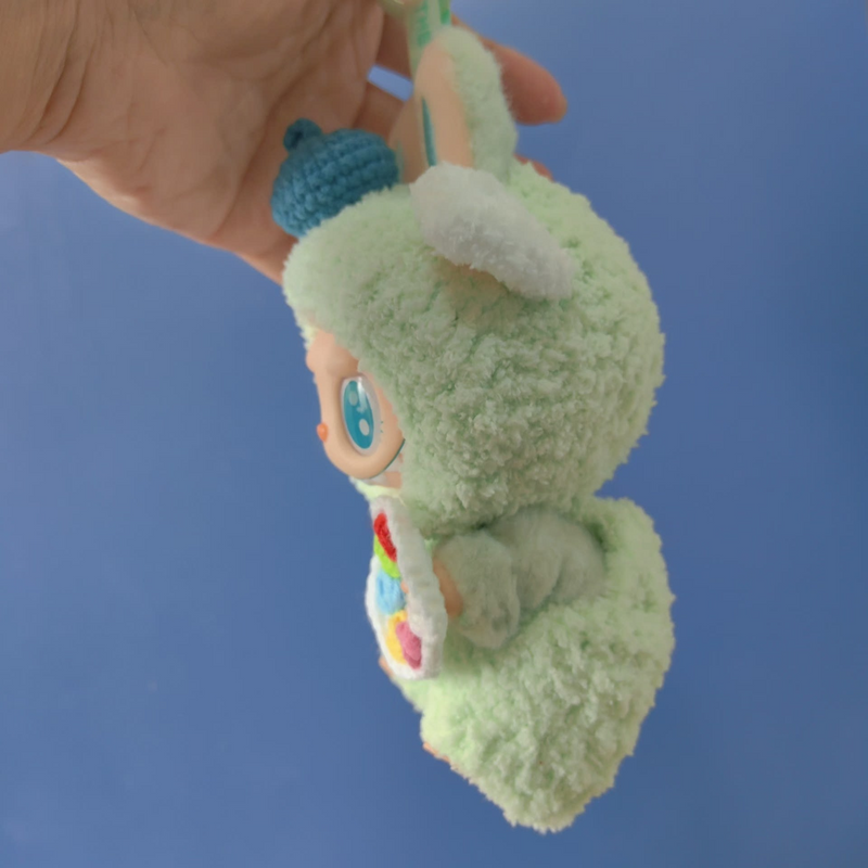 Adorable Labubu Plush Outfit Set – Spring-Themed Hat & Pants for POP MART Collectibles - Image 3