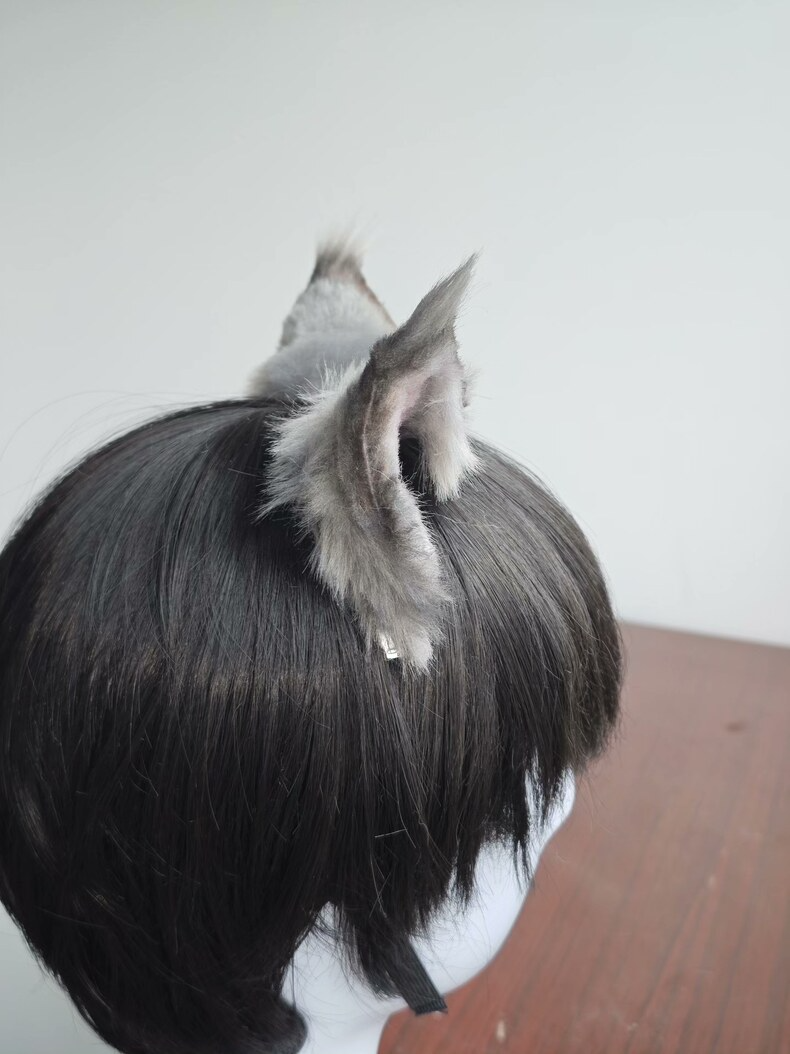 Handmade Maine Coon Cat Ears – Faux Fur Headband - Image 4