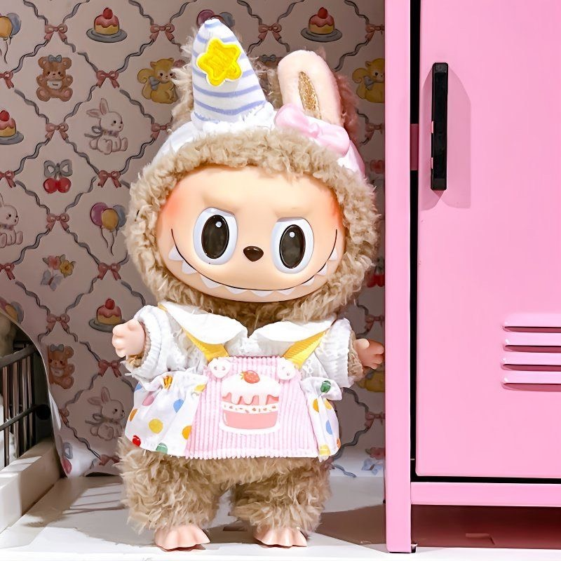 Adorable Labubu Doll Cake Dress Set – Whimsical 17cm Party Outfit for Collectors - Image 2