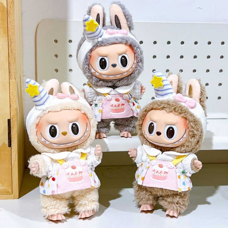 Adorable Labubu Doll Cake Dress Set – Whimsical 17cm Party Outfit for Collectors - Image 3