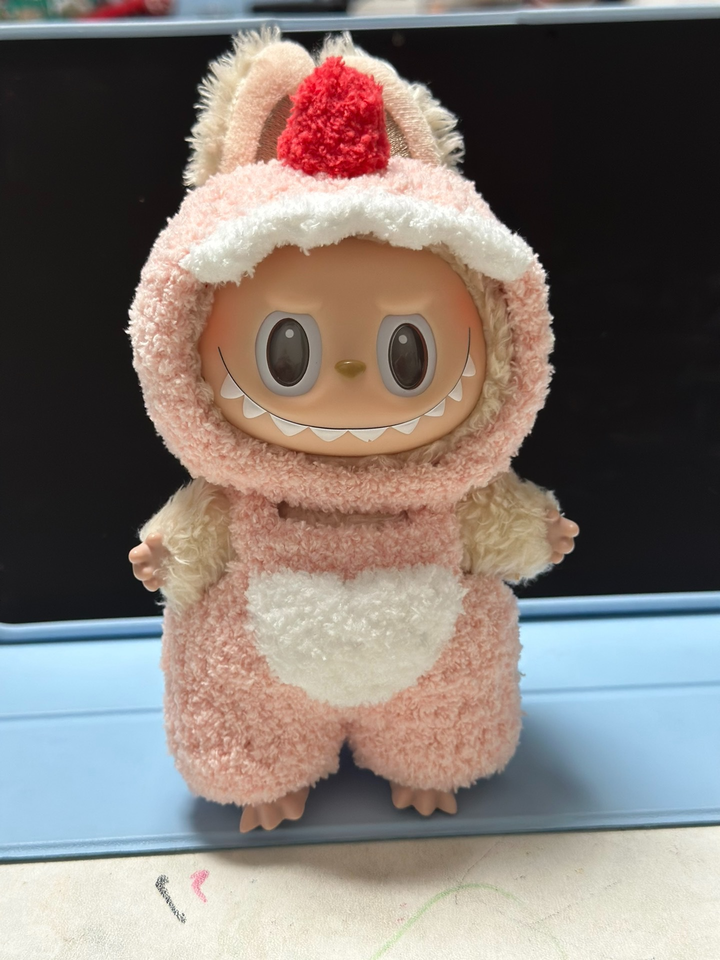Adorable Plush Dino Outfit for Labubu – Soft, Huggable & Customizable Collectible Costume - Image 1